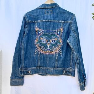 REVOLVE | SIWY DENIM YEAR OF THE CAT DENIM JACKET IN DARK WASH SMALL